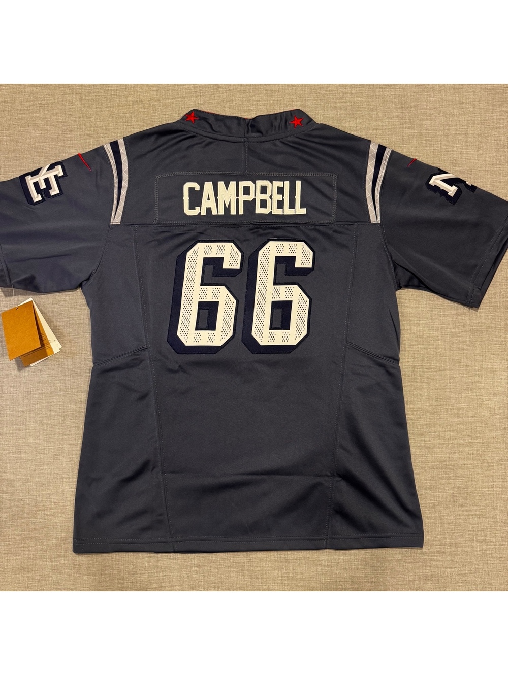 Nike New England Patriots Will Campbell #66 Jersey Youth XL Kids Navy NFL